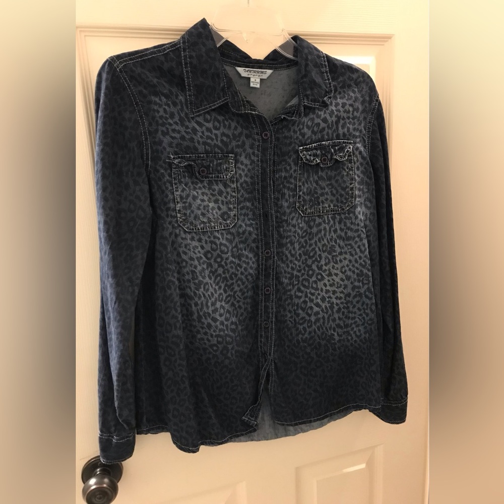 EUC denim buttoned down shirt